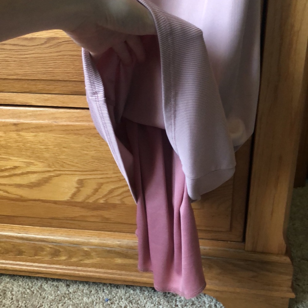 Pink Bodycon Ribbed Dress with Cut Out - Picture 7 of 10